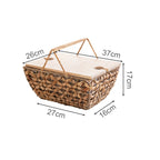 Decorative Storage Basket with Removable Cloth Lid | High & Bury