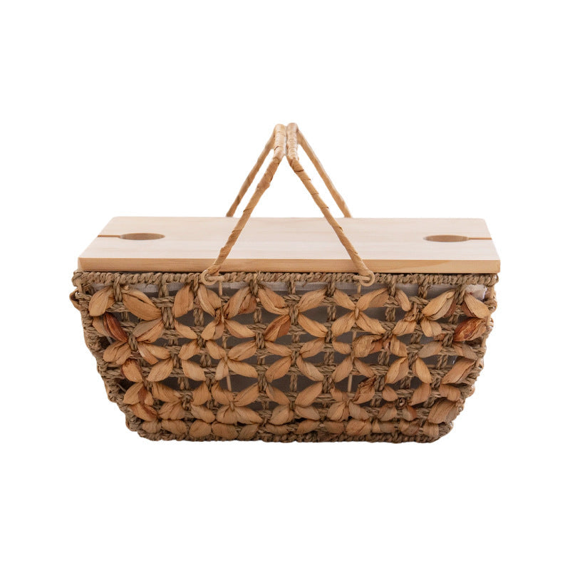Decorative Storage Basket with Transparent Lid | High & Bury