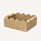 Decorative Storage Basket with Wave Edge | High & Bury