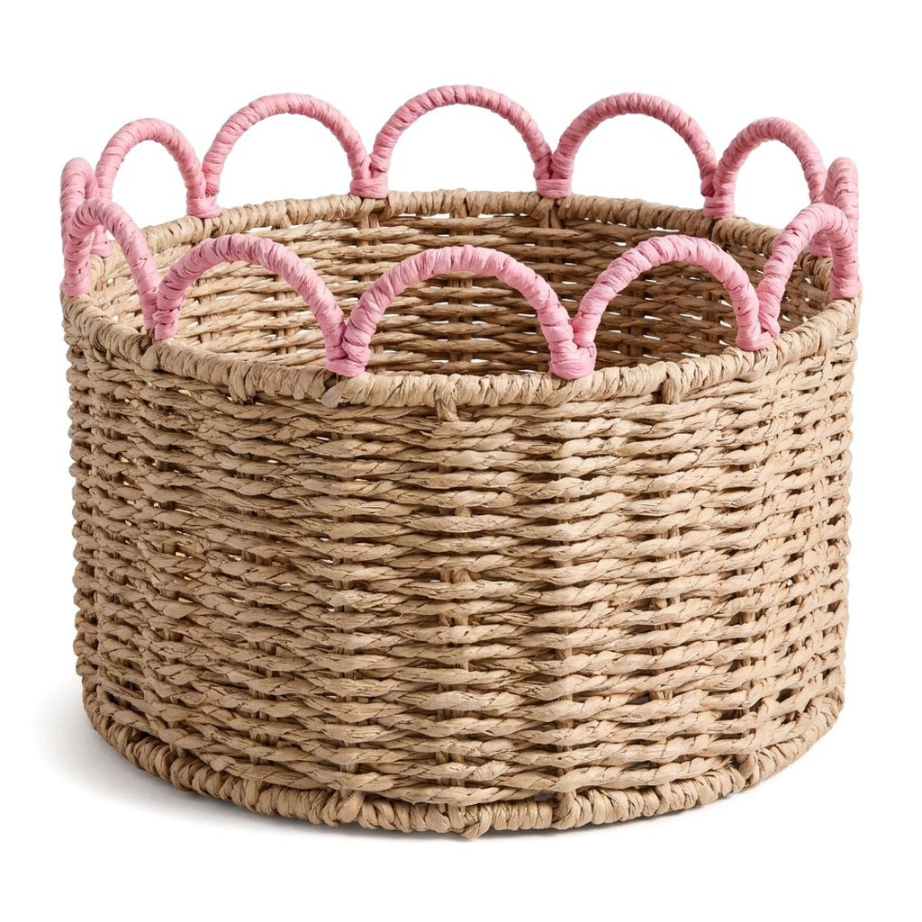 Decorative Storage Basket with Wave Pattern | High & Bury