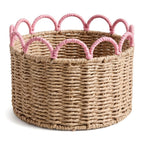 Decorative Storage Basket with Wave Pattern | High & Bury