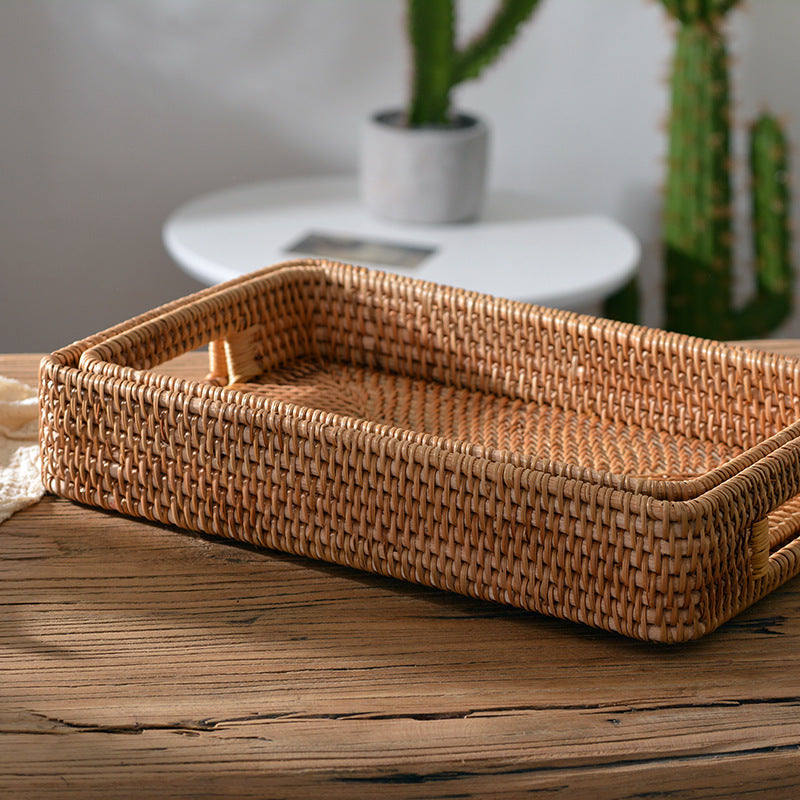 Decorative Storage Basket Woven Natural Fiber | High & Bury