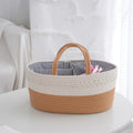 Decorative Storage Basket Yellow Gray | High & Bury