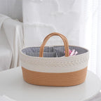 Decorative Storage Basket Yellow Gray | High & Bury