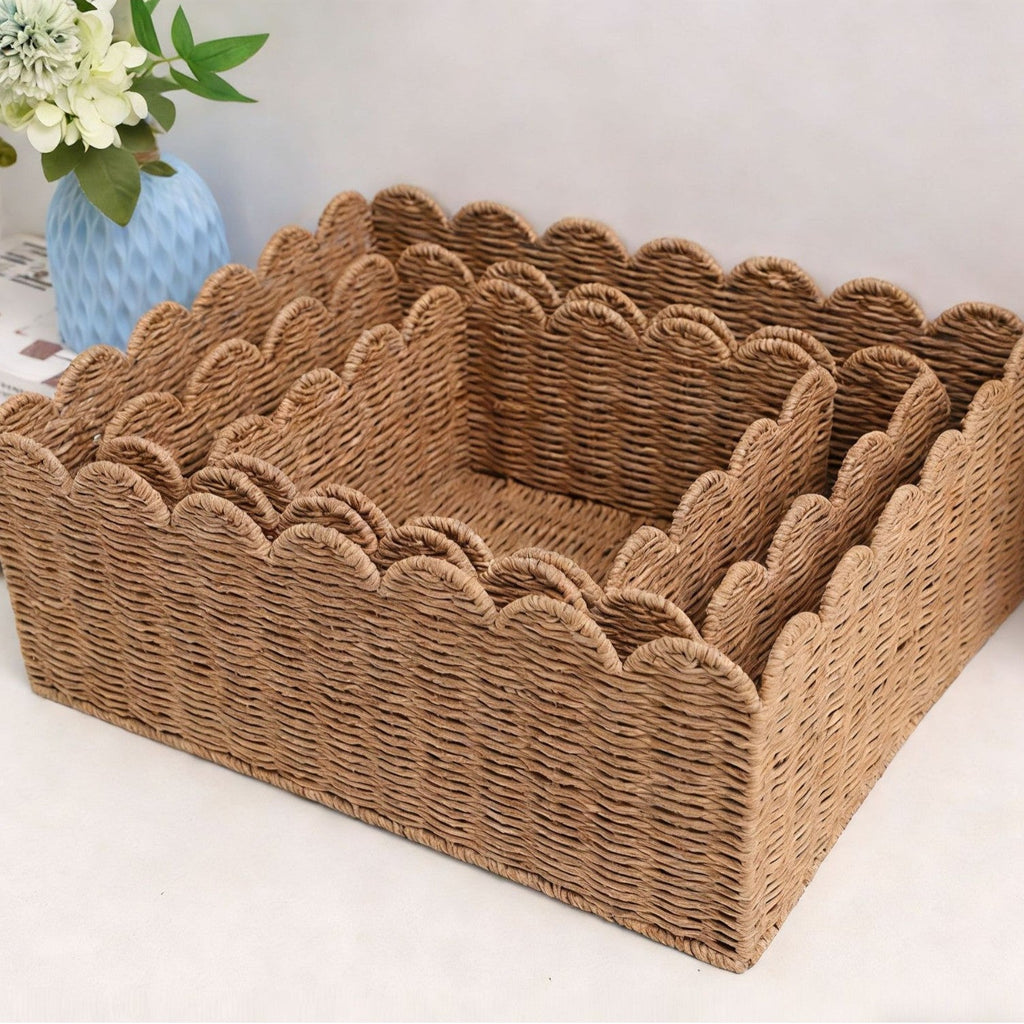 Decorative Storage Brown Beige | High & Bury