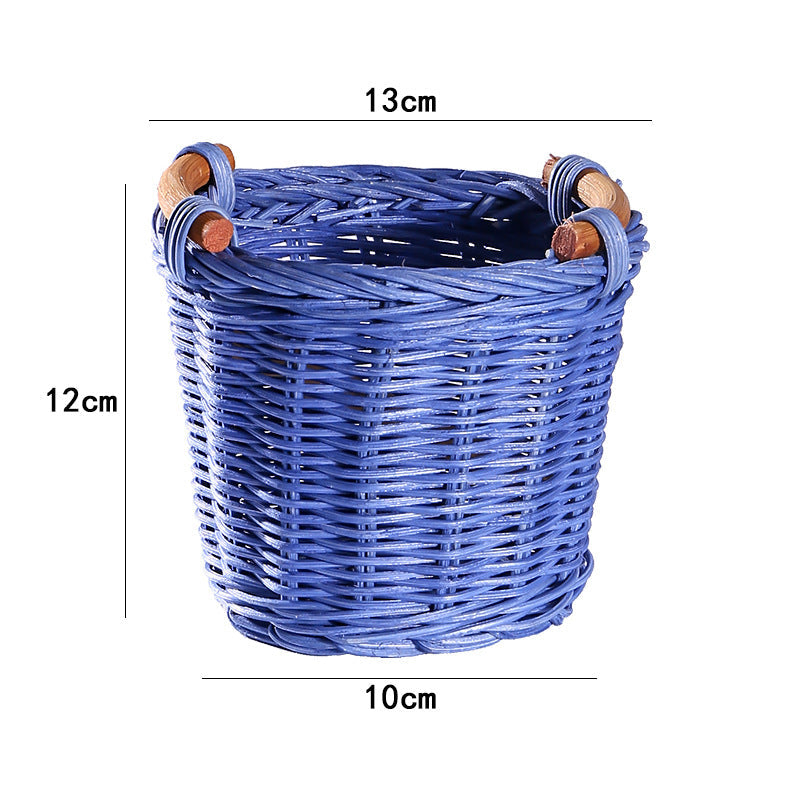 Decorative Storage Green Soft Textile Handwoven | High & Bury