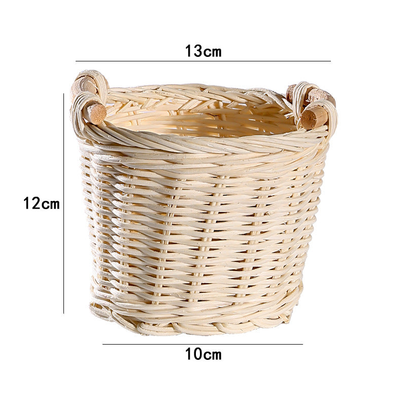 Decorative Storage Green Soft Textile Handwoven | High & Bury