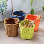 Decorative Storage Green Soft Textile Handwoven | High & Bury
