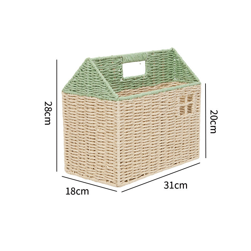 Decorative Storage House Basket | High & Bury