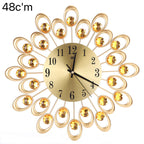 Decorative Sunburst Wall Clock | High & Bury