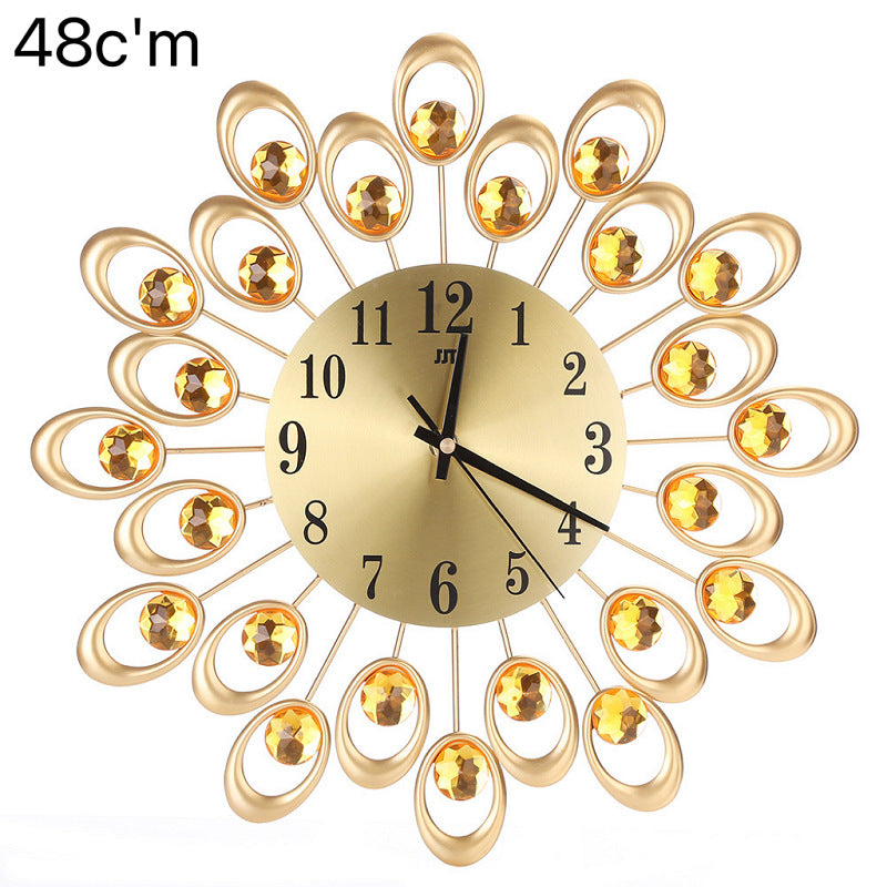 Decorative Sunburst Wall Clock | High & Bury