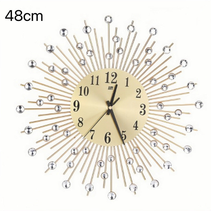 Decorative Sunburst Wall Clock | High & Bury