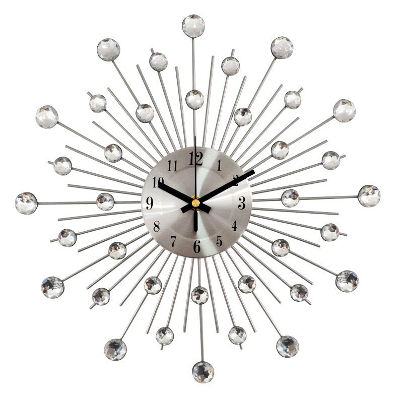 Decorative Sunburst Wall Clock | High & Bury