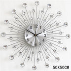 Decorative Sunburst Wall Clock | High & Bury