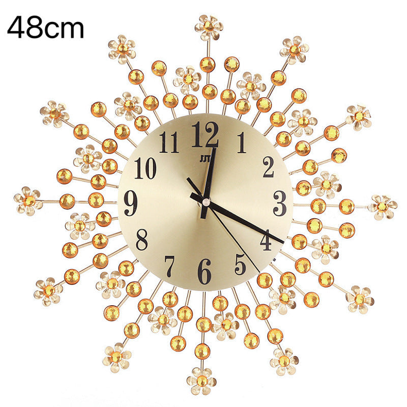 Decorative Sunburst Wall Clock | High & Bury