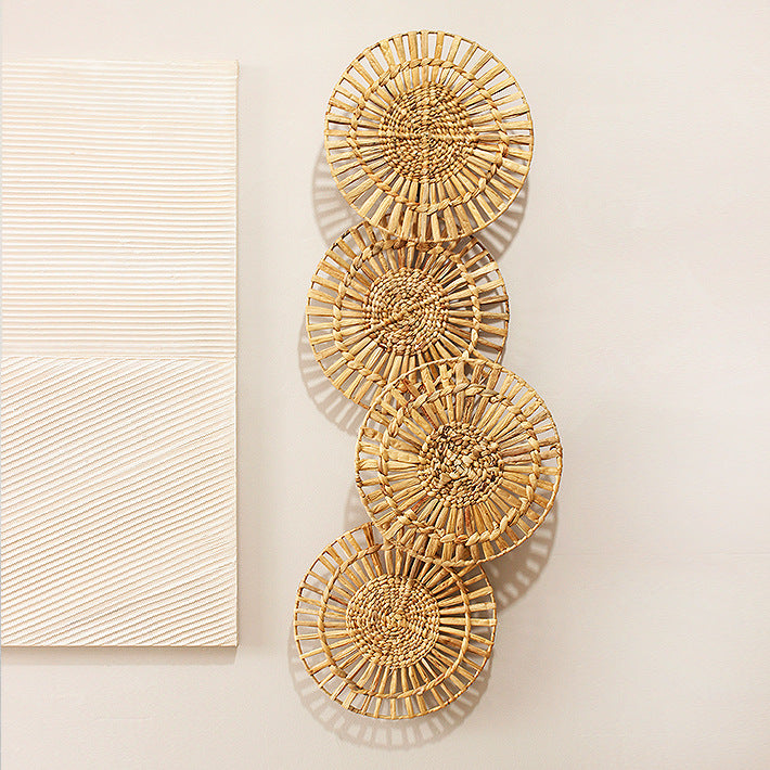 Decorative Table Coaster made of Woven Rattan | High & Bury