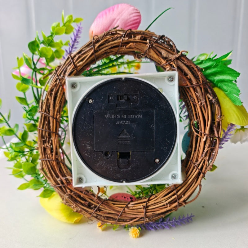 Decorative Table Lantern with Artificial Flowers and Ribbon | High & Bury