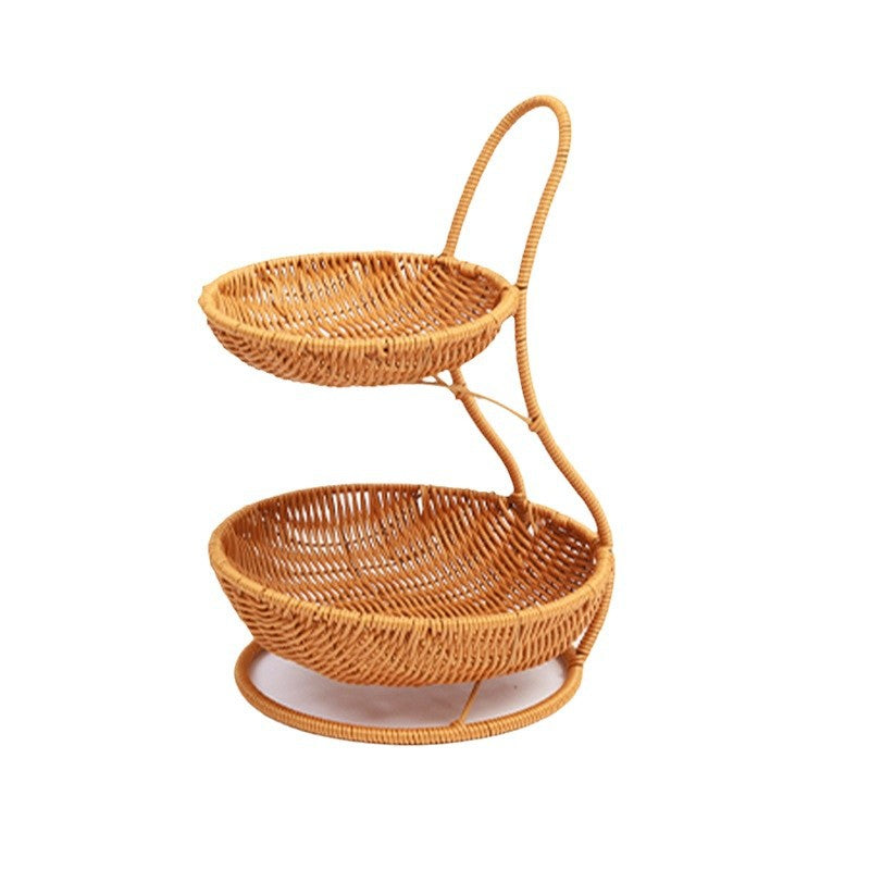 Decorative Tiered Wicker Fruit | High & Bury