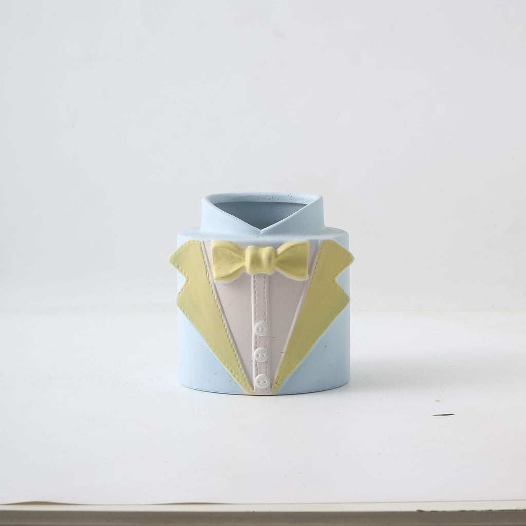 Decorative Vase Black-White Gray | High & Bury