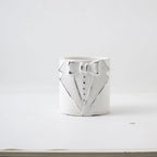 Decorative Vase Black-White Gray | High & Bury