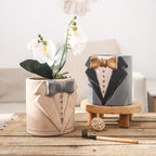 Decorative Vase Black-White Gray | High & Bury