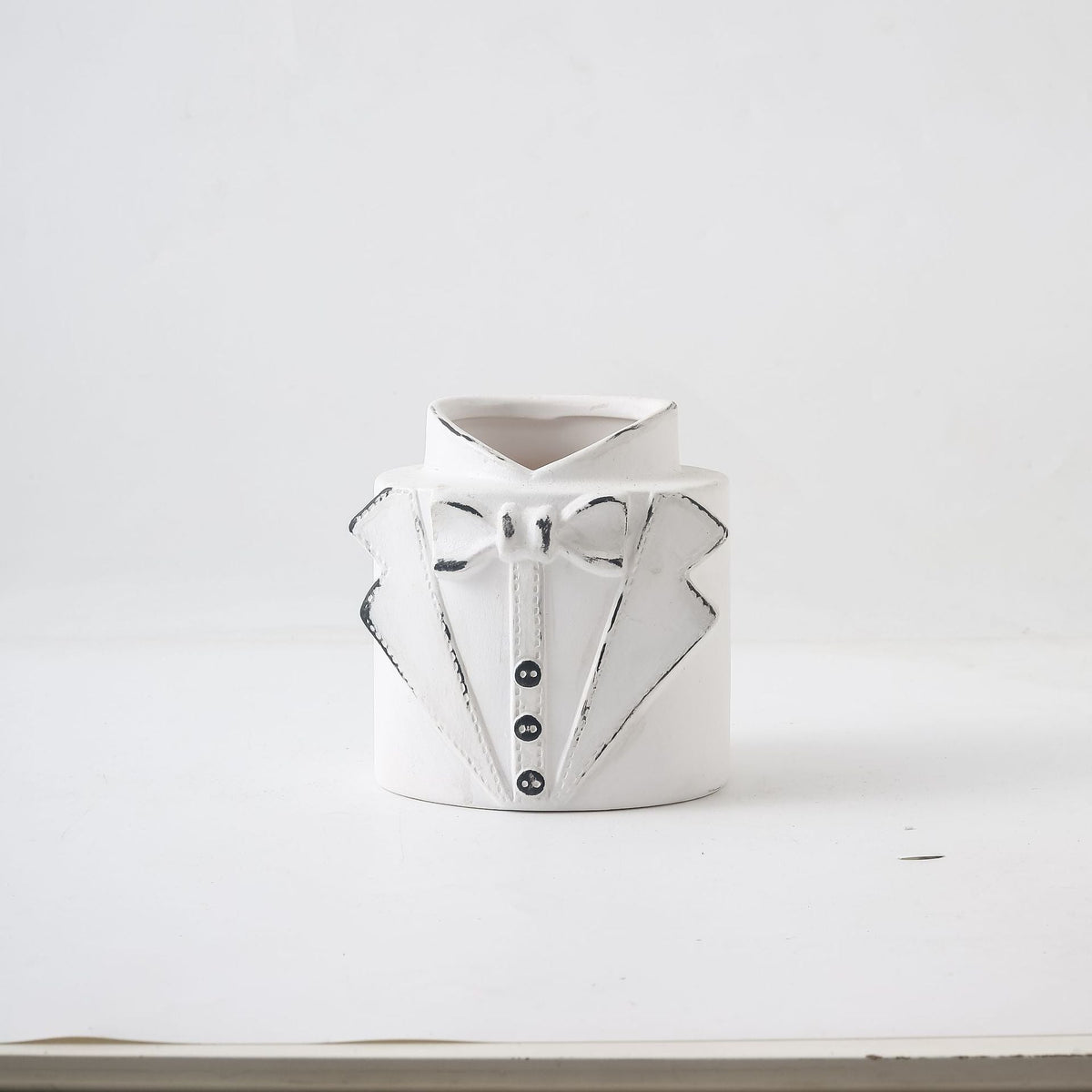 Decorative Vase Black-White Gray | High & Bury