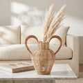 Decorative Vase made of Woven Natural Material | High & Bury