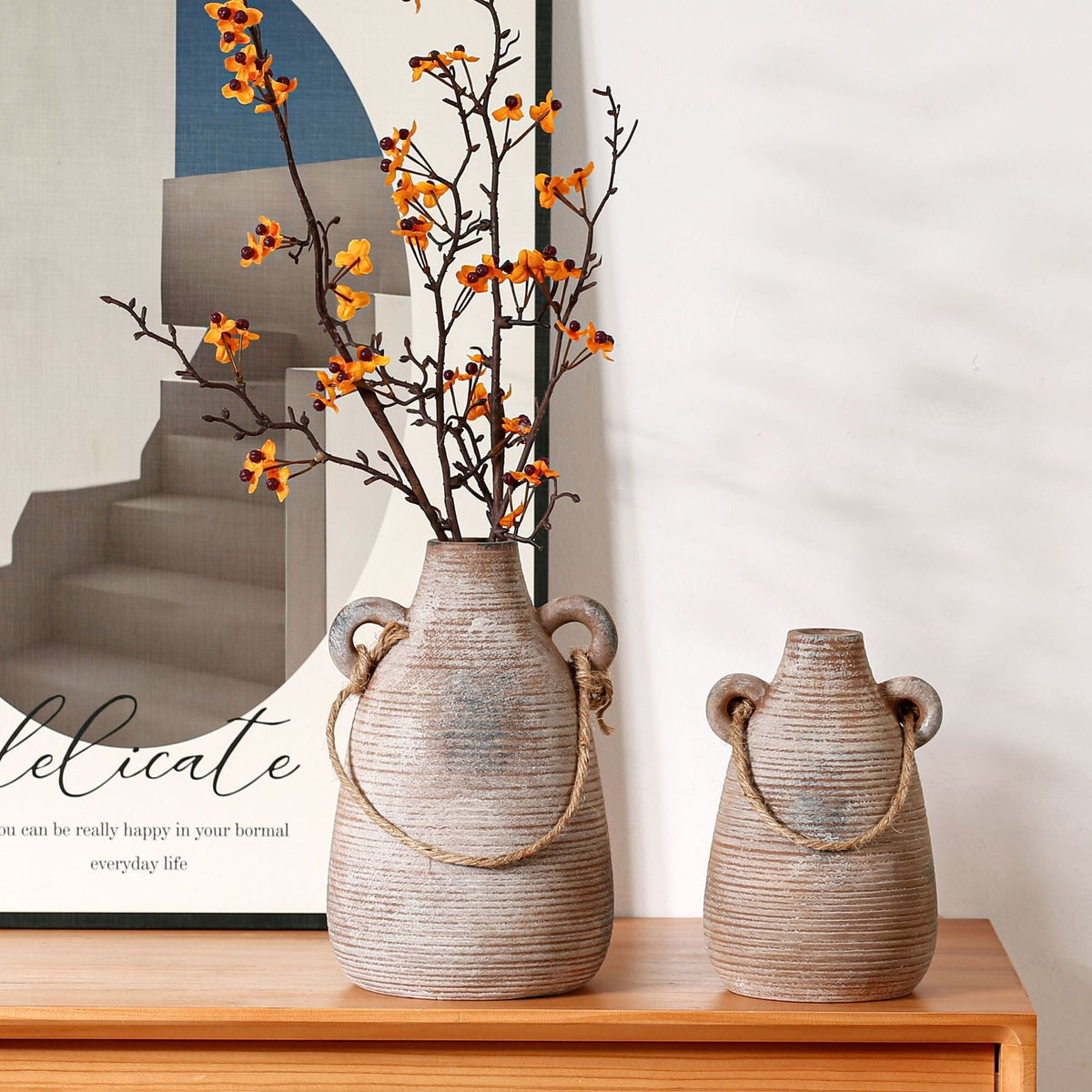 Decorative Vase Soft Textile Ceramic | High & Bury