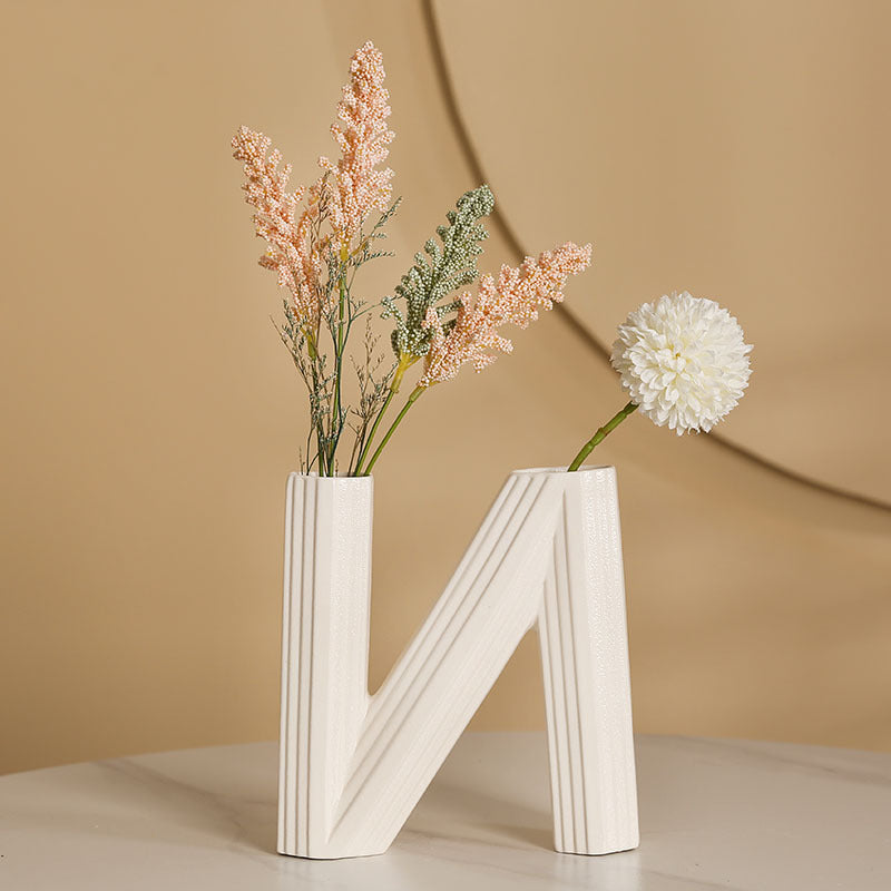 Decorative Vase White Black | High & Bury