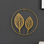 Decorative Wall Art Hollow Ginkgo Leaf Small Golden Clover | High & Bury