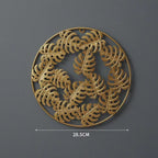 Decorative Wall Art Hollow Ginkgo Leaf Small Golden Clover | High & Bury