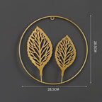 Decorative Wall Art Hollow Ginkgo Leaf Small Golden Clover | High & Bury