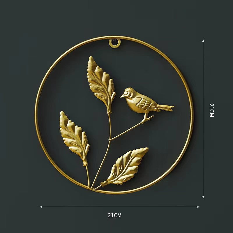 Decorative Wall Art Hollow Ginkgo Leaf Small Golden Clover | High & Bury