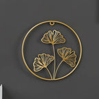 Decorative Wall Art Hollow Ginkgo Leaf Small Golden Clover | High & Bury