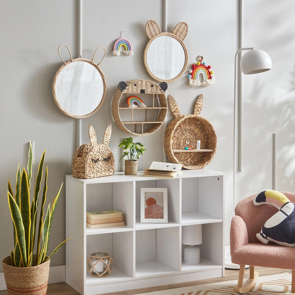 Decorative Wall Basket in Wave Pattern | High & Bury