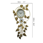 Decorative Wall Clock with Floral Accents | High & Bury