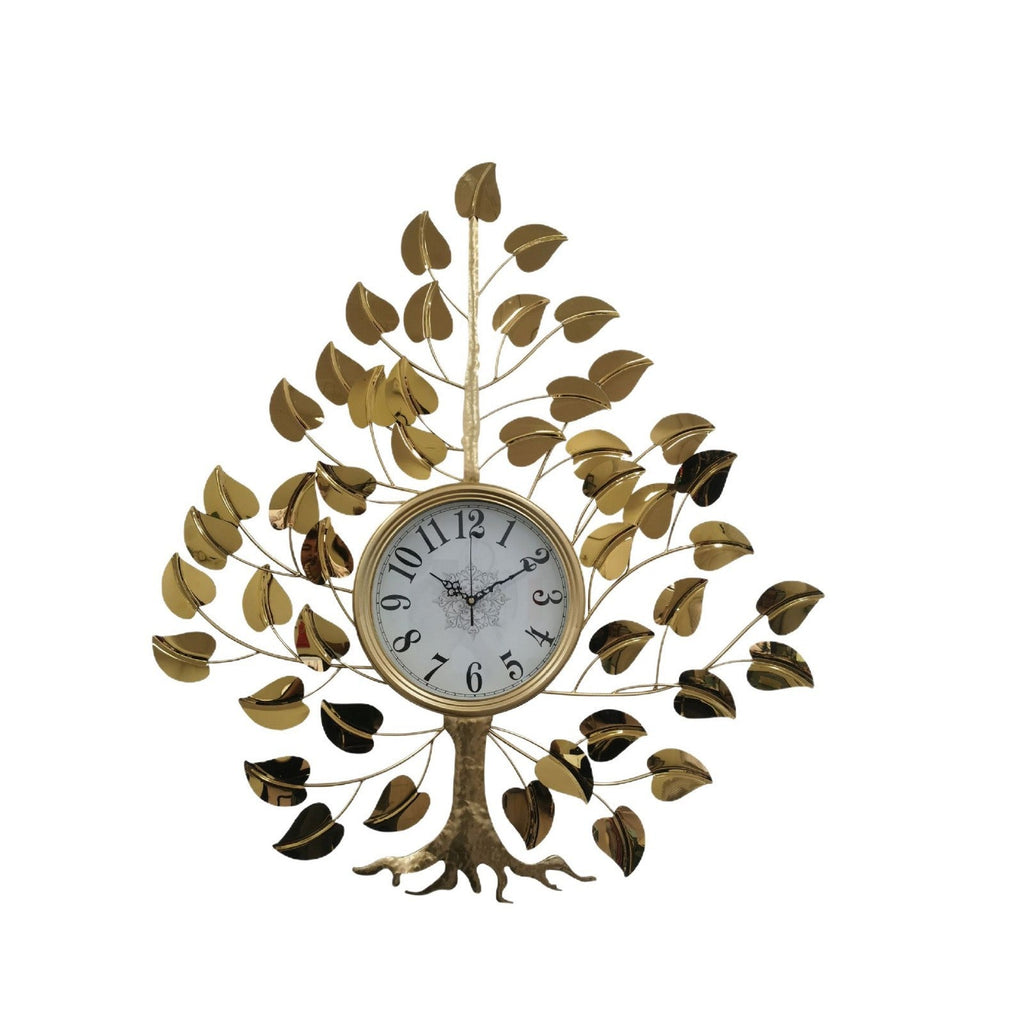 Decorative Wall Clock with Floral Design | High & Bury