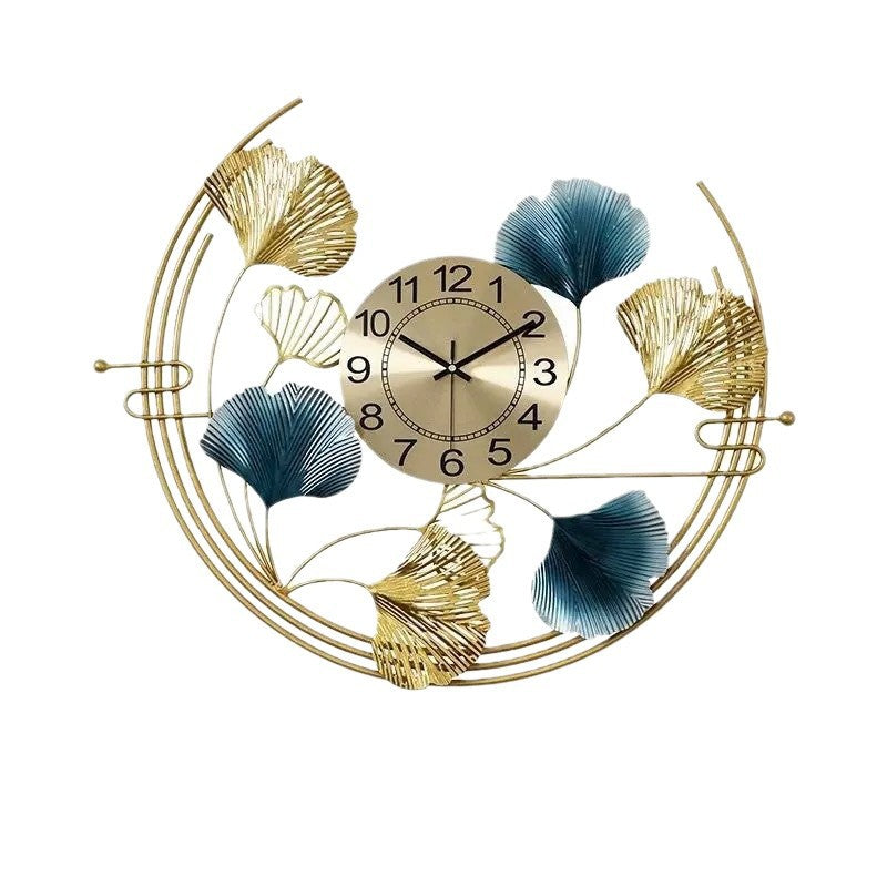 Decorative Wall Clock with Floral Design | High & Bury
