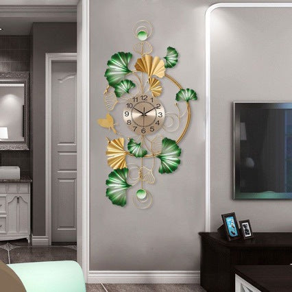 Decorative Wall Clock with Floral Design | High & Bury
