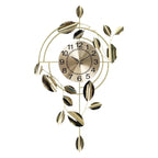 Decorative Wall Clock with Leaf Design | High & Bury