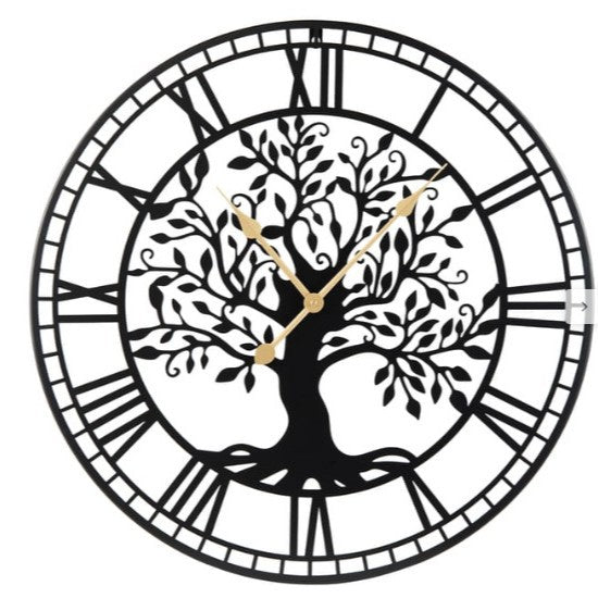 Decorative Wall Clock with Tree Motif | High & Bury