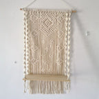 Decorative Wall Hanging Off White Apricot | High & Bury