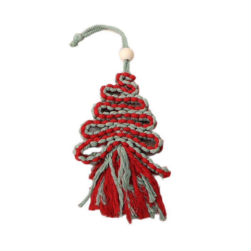 Decorative Wall Hanging Red Green Christmas Tree | High & Bury
