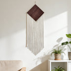 Decorative Wall Hanging Soft Textile Wood | High & Bury