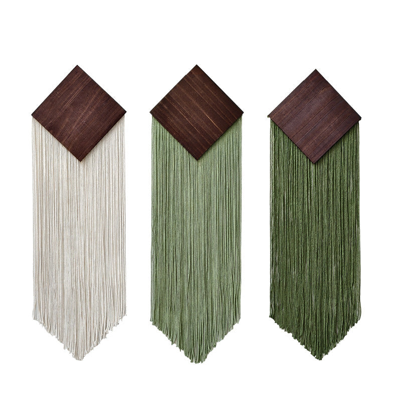Decorative Wall Hanging Soft Textile Wood | High & Bury