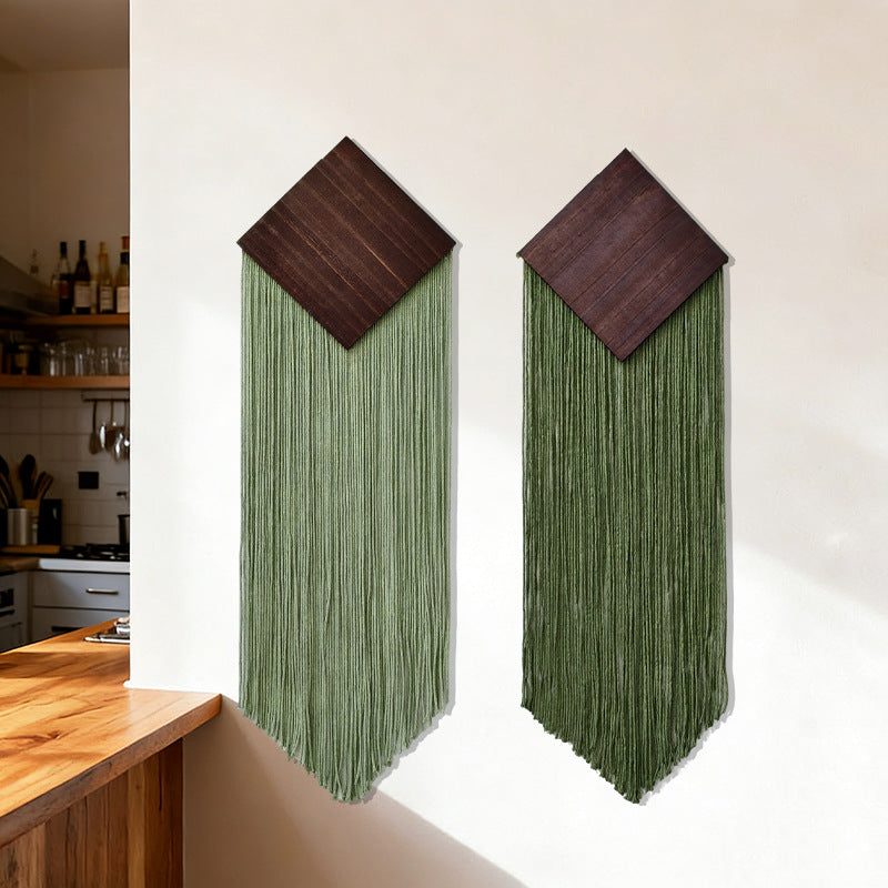 Decorative Wall Hanging Soft Textile Wood | High & Bury