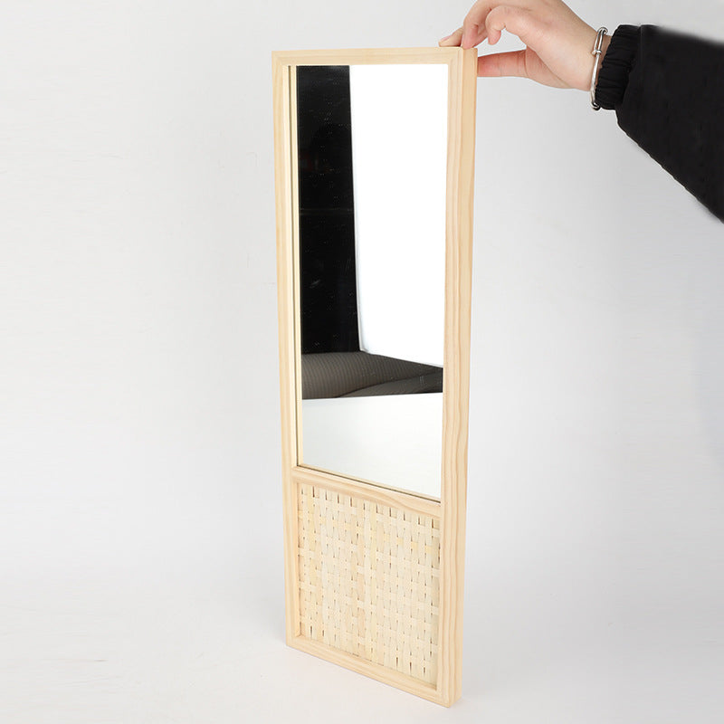Decorative Wall Mirror made of Rattan | High & Bury