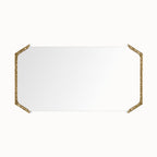 Decorative Wall Mirror with Filigree Metal Frame | High & Bury