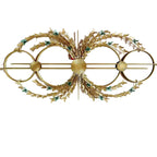 Decorative Wall Mirror with Floral Design | High & Bury
