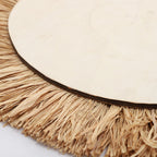 Decorative Wall Mirror with Natural Rattan Frame | High & Bury
